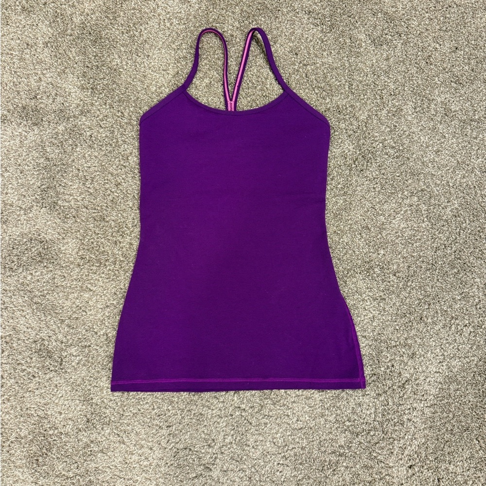 lululemon athletica - Vibrant Purple - Pink/Navy Striped Camisole, Size 4